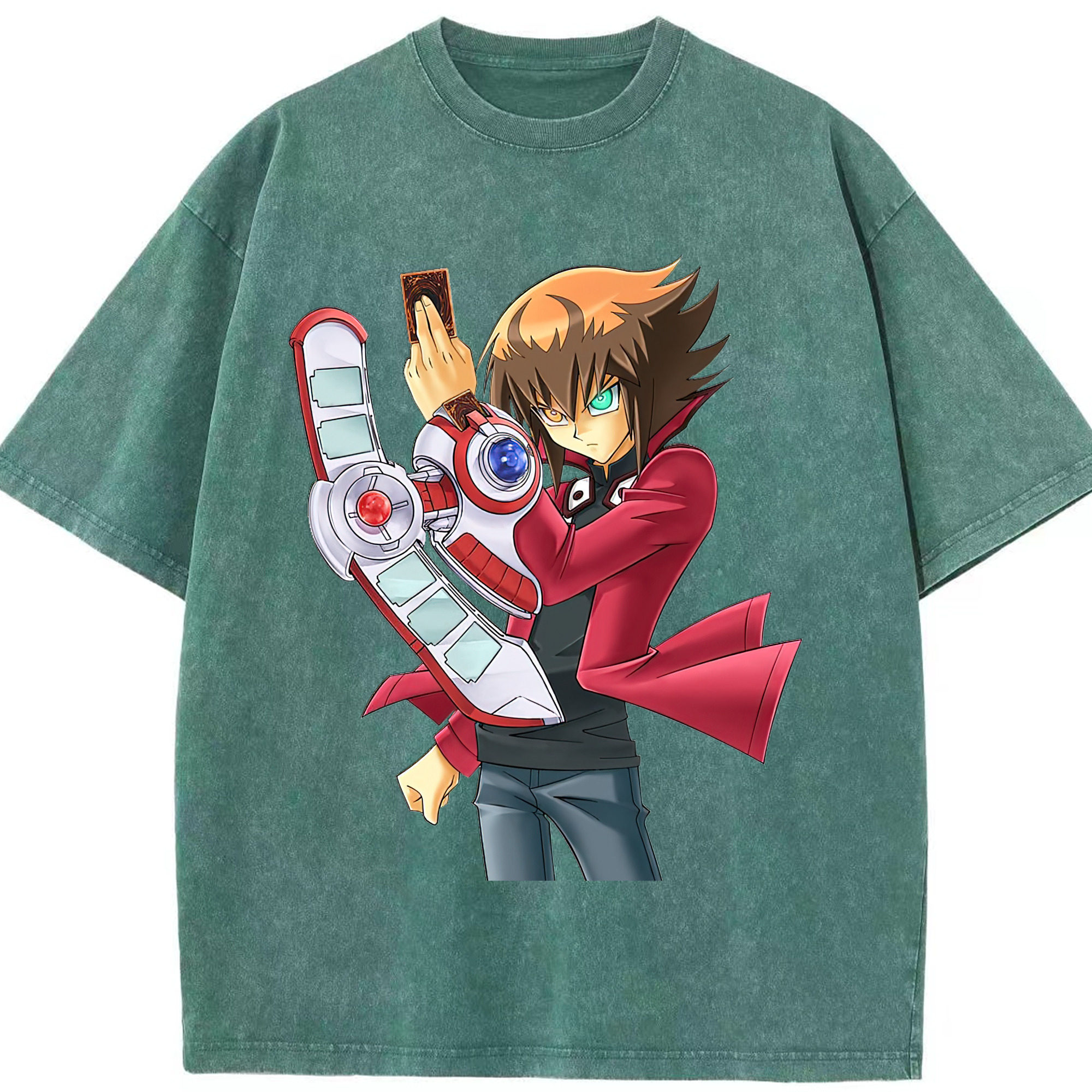（画像用） 遊☆戯☆王 Yu-Gi-Oh! 綿100% ヴィンテージ風 半袖Tシャツ（フロントプリント）